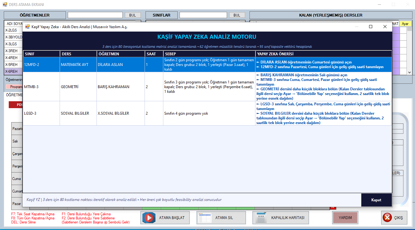 Yapay Zeka Analiz Motoru